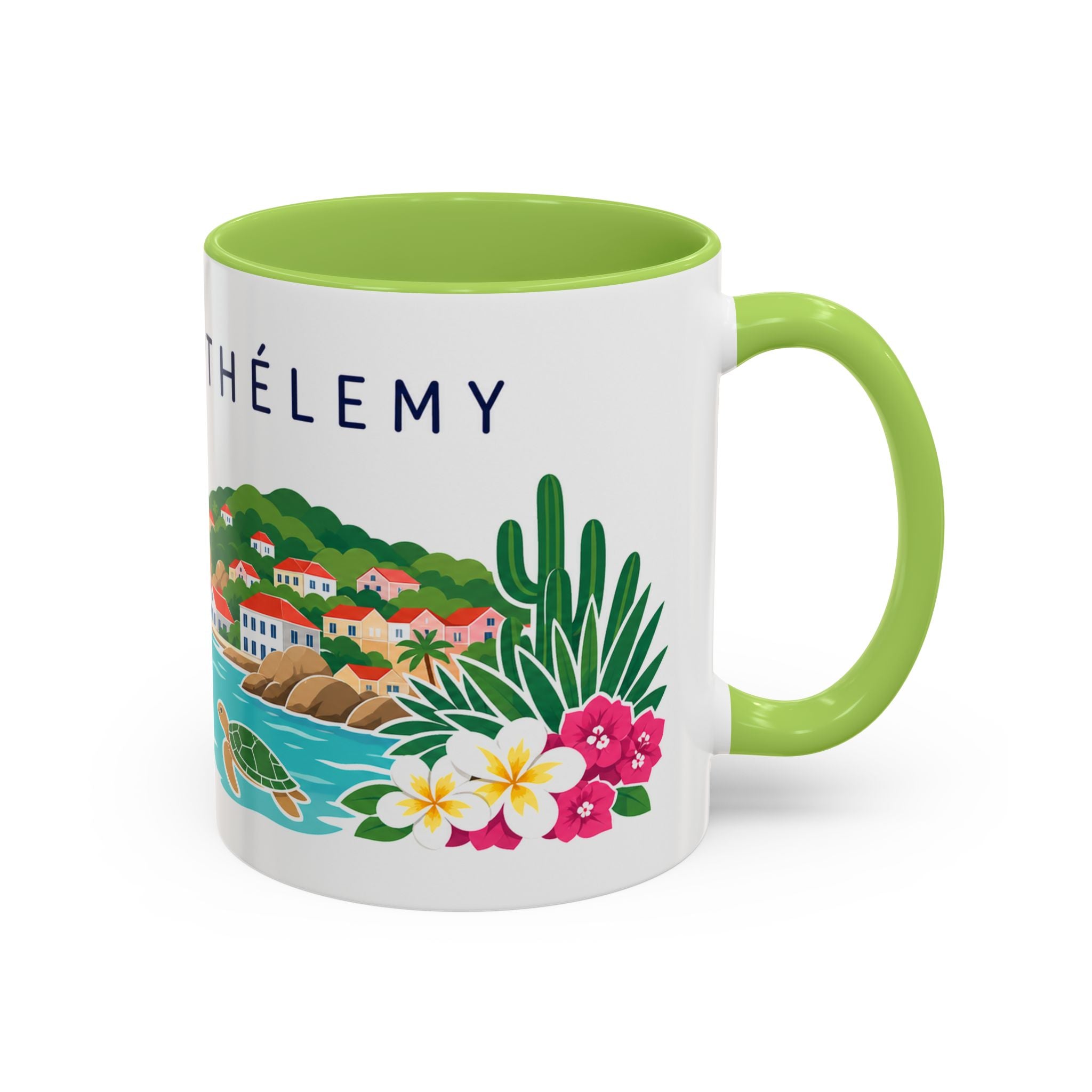 Saint Barthélemy Coffee Mug | Travel Souvenir Accent Mug | Country Gift Ceramic Cup 11oz 15oz