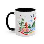 Vietnam Coffee Mug | Travel Souvenir Accent Mug | Country Gift Ceramic Cup 11oz 15oz