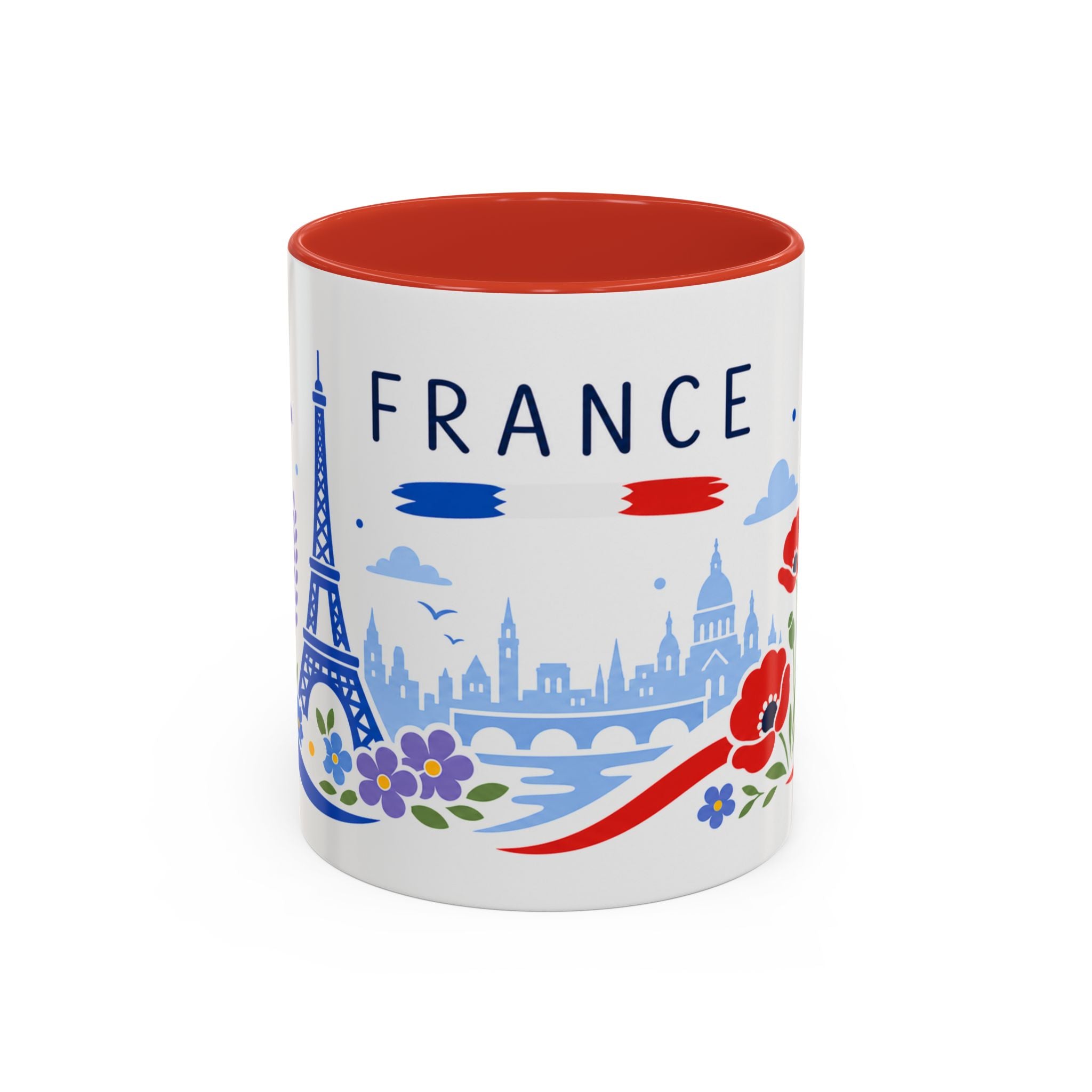France Coffee Mug | Travel Souvenir Accent Mug | Country Gift Ceramic Cup 11oz 15oz