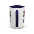 Ghent Illustrated Travel Mug | City Souvenir Accent Coffee Mug | 11oz 15oz Ceramic Cup