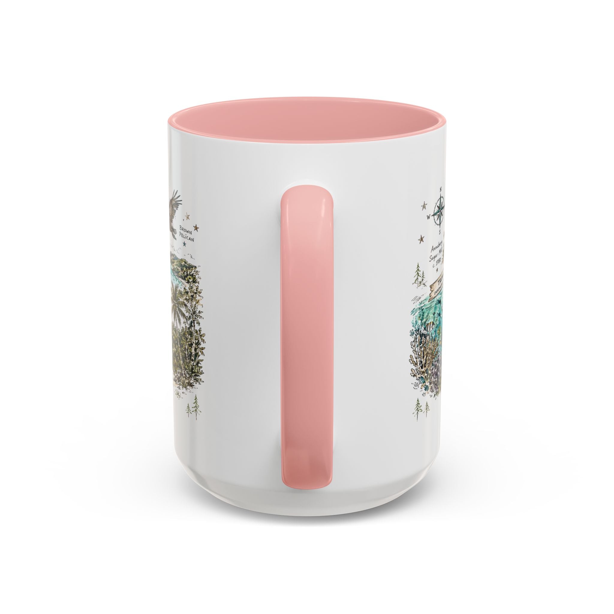 Virgin Islands National Park Coffee Mug | Caribbean Beach Snorkeling Reef Gift | Accent Color Ceramic 11oz 15oz