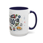 Sao Paulo Coffee Mug | Brazil Souvenir Travel Gift | Accent Color Ceramic 11oz 15oz