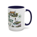 Irish West Coast Coffee Mug | Travel Destination Souvenir Gift | Accent Color Ceramic 11oz 15oz