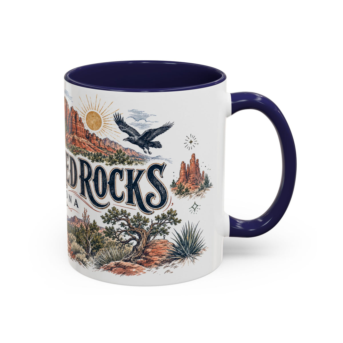 Sedona Red Rocks Mug, Arizona Travel Souvenir, Bucket List Gift, Accent Ceramic Coffee Mug 11oz 15oz