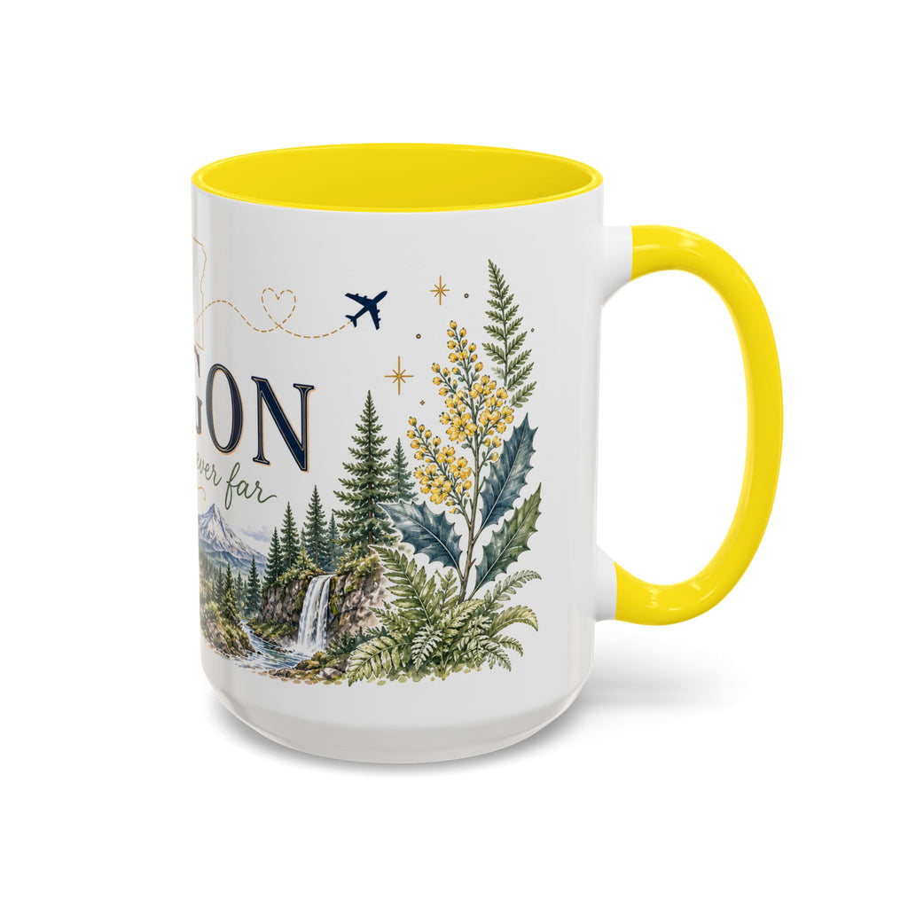 Oregon State Mug | Moving Away, Long Distance Friendship Gift | 11oz 15oz Accent Mug