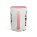 West Virginia State Map Mug | Appalachian Bridge, Rhododendron Accent Coffee Cup