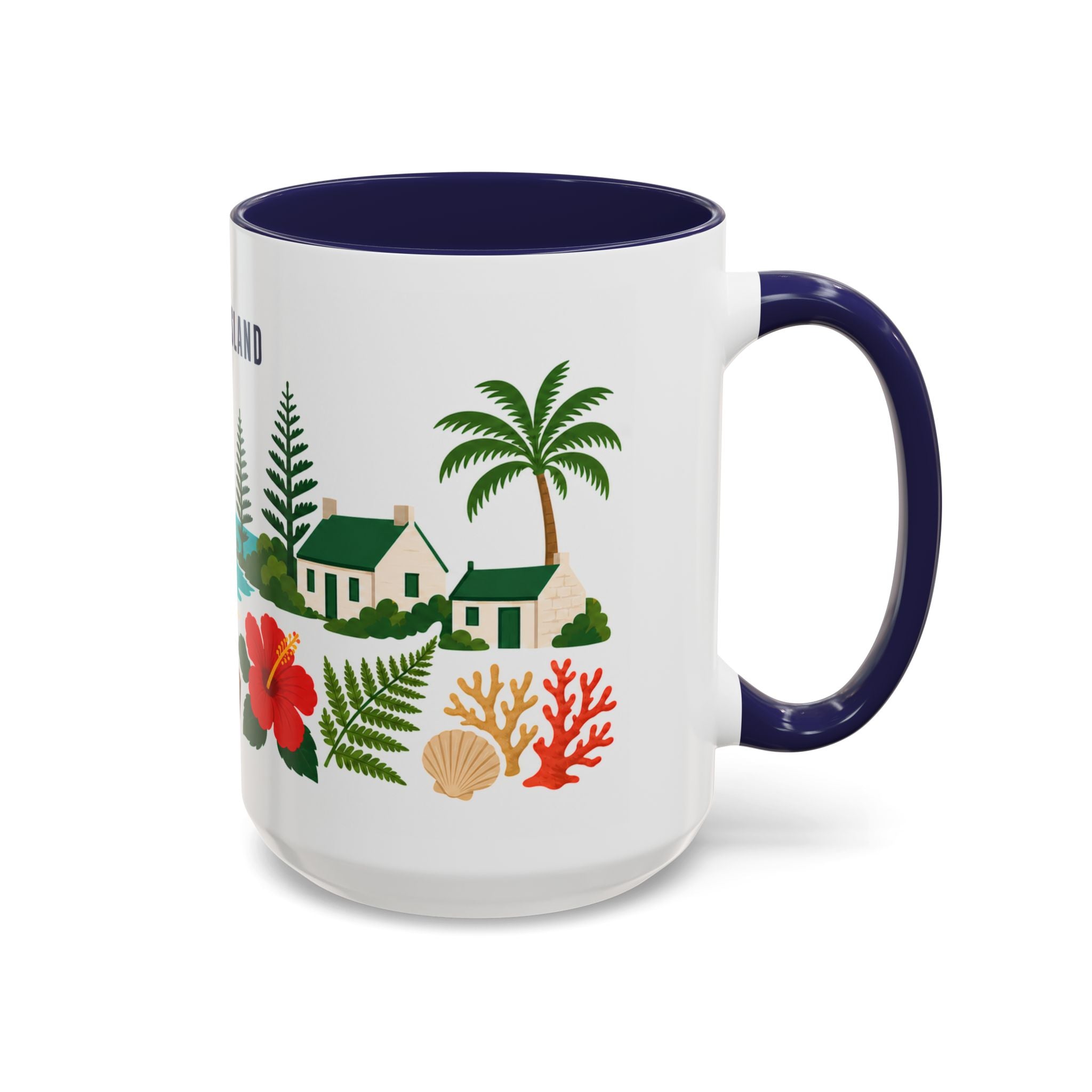 Norfolk Island Coffee Mug | Travel Souvenir Accent Mug | Country Gift Ceramic Cup 11oz 15oz