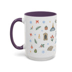Istanbul Christmas Mug | Watercolor Travel Souvenir | Holiday Gift | Accent Ceramic Coffee Cup 11oz 15oz