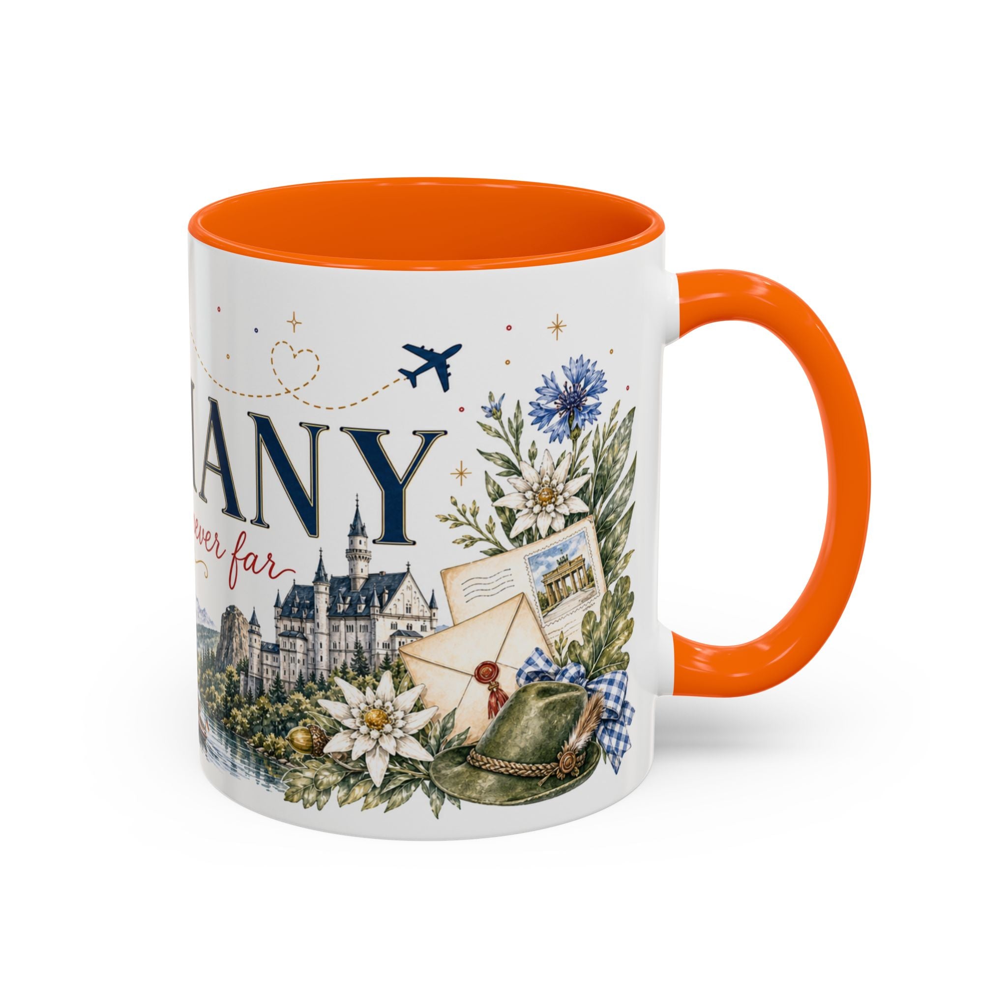 Germany Home Country Mug | Moving Away Gift | Long Distance Friendship | 11 oz 15 oz Accent Mug