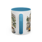 Bucharest Coffee Mug | Romania Travel Souvenir | Vintage Illustrated City Gift | 11 oz 15 oz Accent Mug