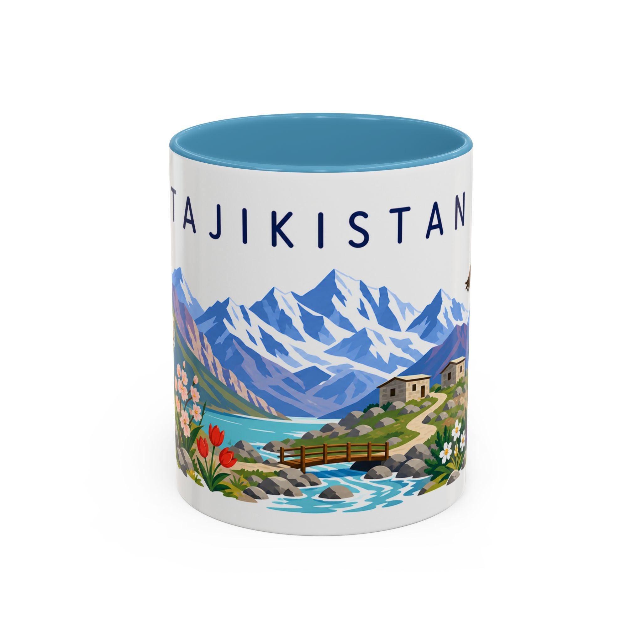 Tajikistan Coffee Mug | Travel Souvenir Accent Mug | Country Gift Ceramic Cup 11oz 15oz