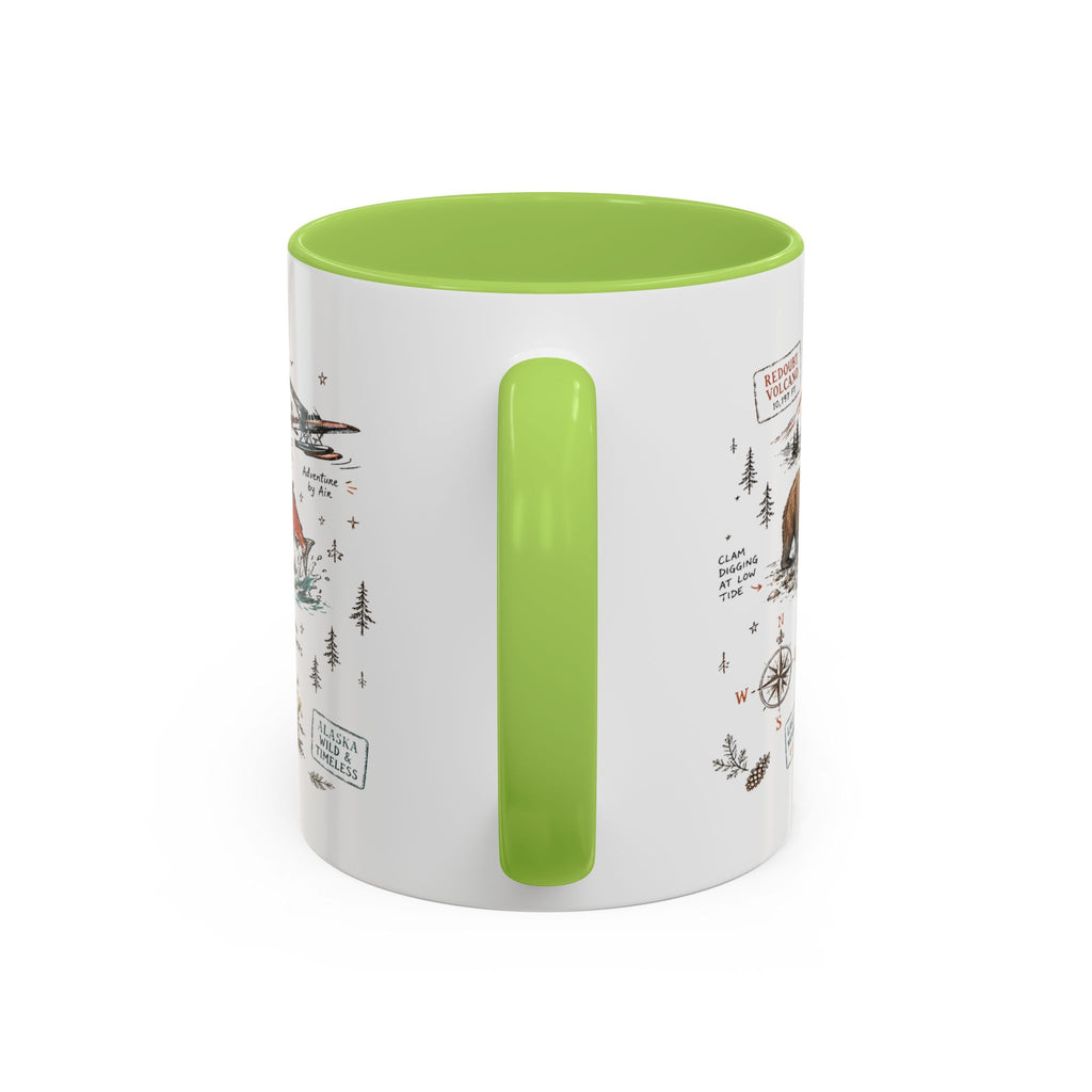Lake Clark National Park Coffee Mug | Alaska Fly-in Wilderness Adventure Gift | Accent Color Ceramic 11oz 15oz