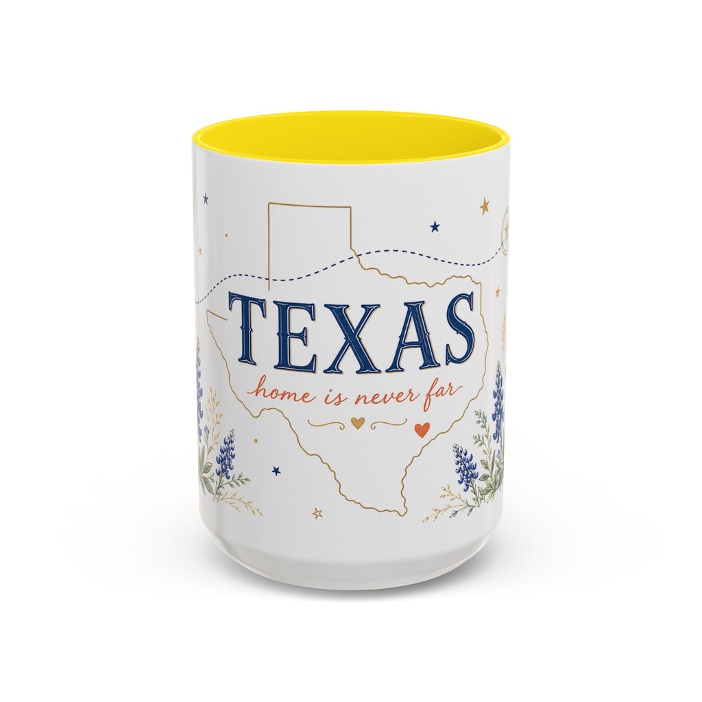 Texas State Map Mug | Bluebonnet Botanical Design, Home Reminder Coffee Cup