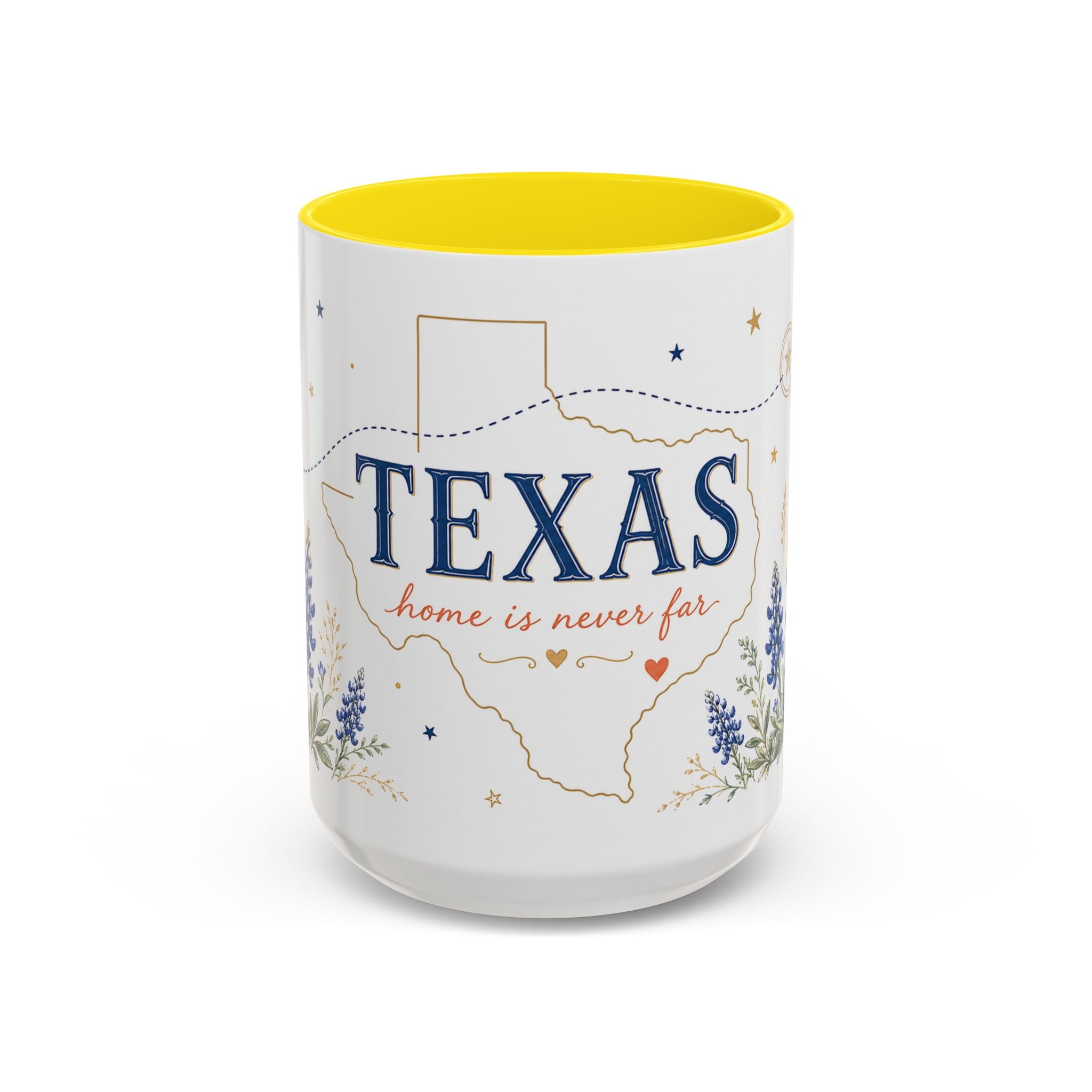 Texas State Map Mug | Bluebonnet Botanical Design, Home Reminder Coffee Cup