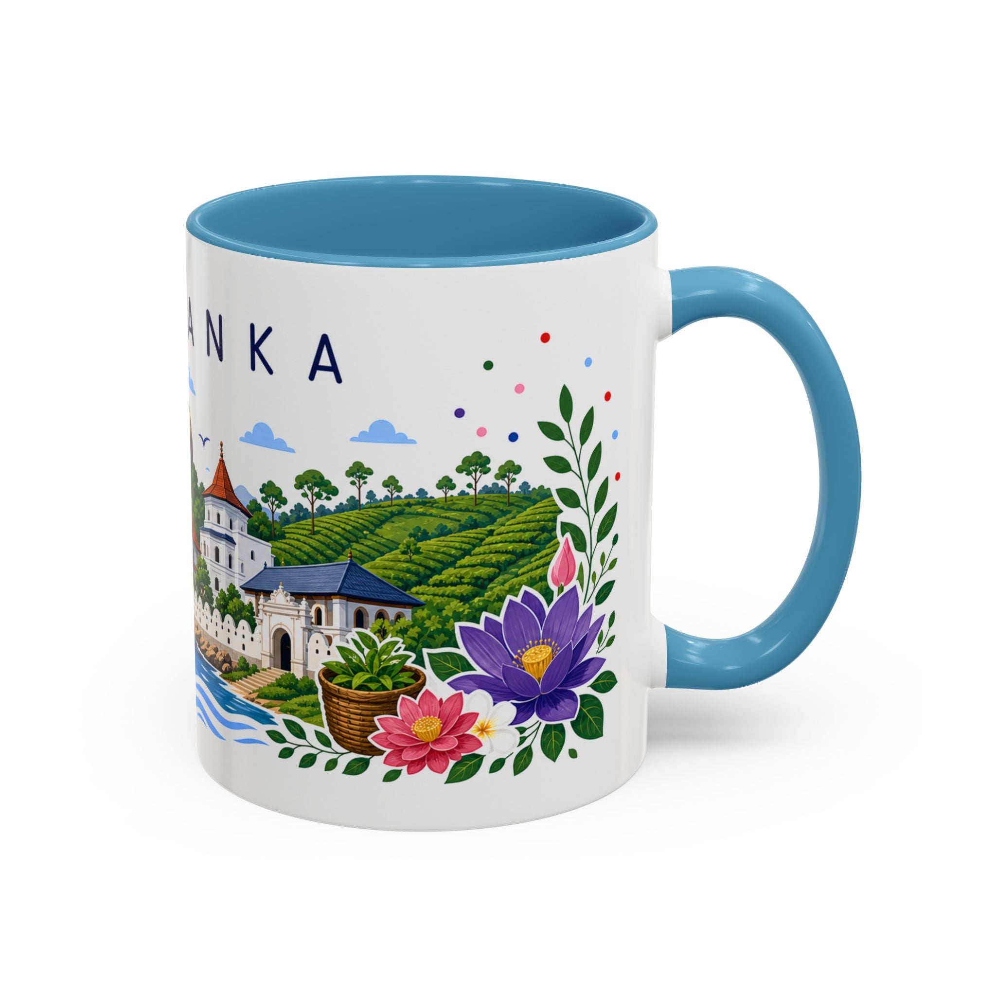 Sri Lanka Coffee Mug | Travel Souvenir Accent Mug | Place Gift Ceramic Cup 11oz 15oz