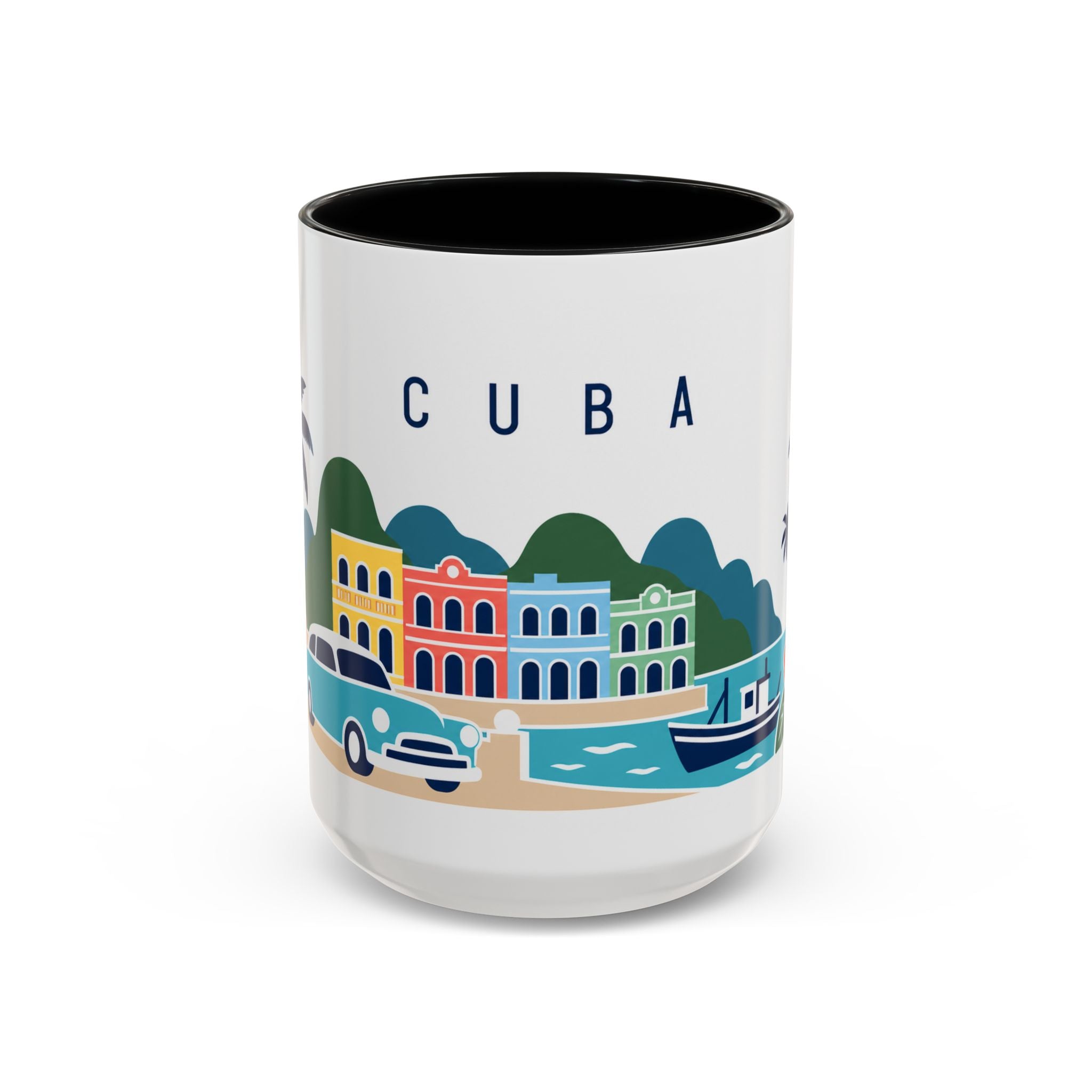 Cuba-Inspired Coffee Mug | US Produced & Fulfilled | Travel Souvenir Accent Mug | Ceramic Cup 11oz 15oz