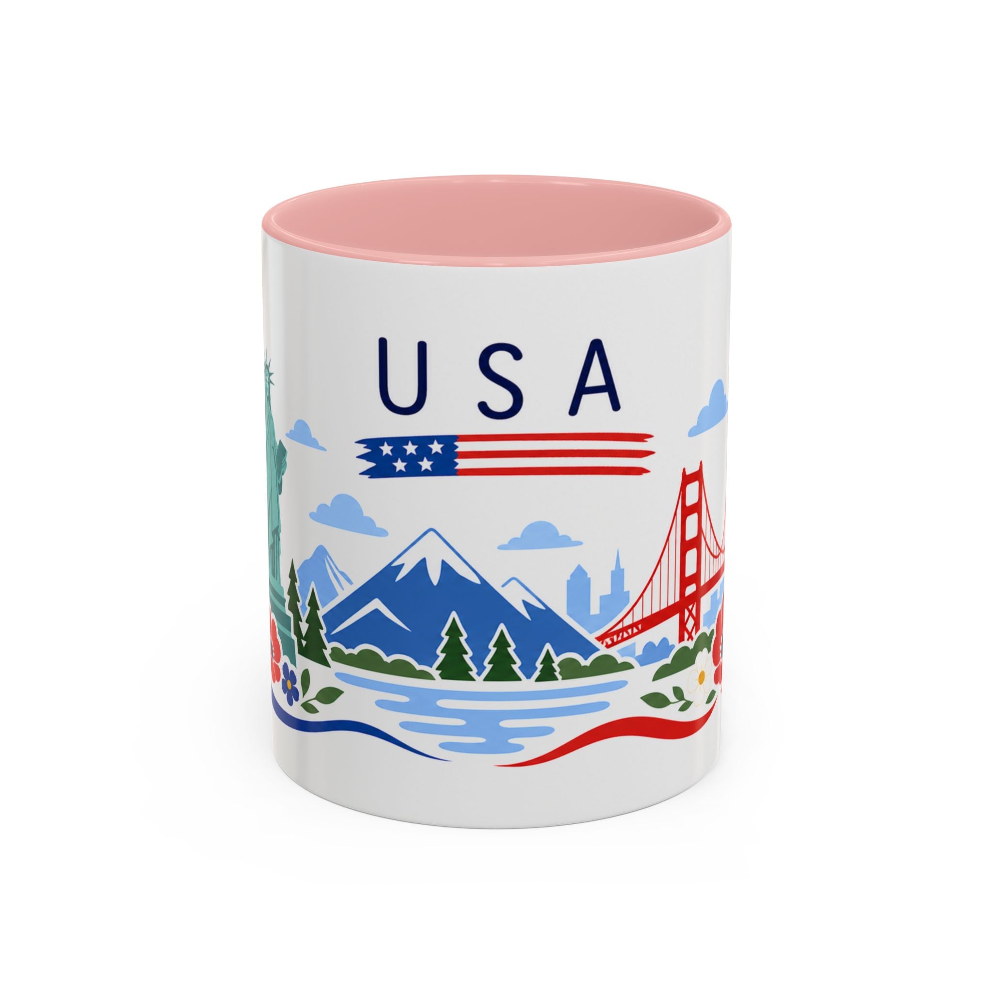 United States Coffee Mug | Travel Souvenir Accent Mug | Country Gift Ceramic Cup 11oz 15oz