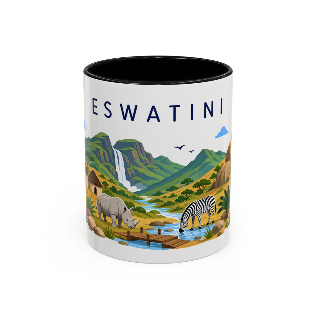 Eswatini Coffee Mug | Travel Souvenir Accent Mug | Country Gift Ceramic Cup 11oz 15oz