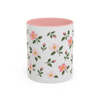 Iowa Wild Rose Mug, State Flower Floral Coffee Cup, 11oz Botanical Gift
