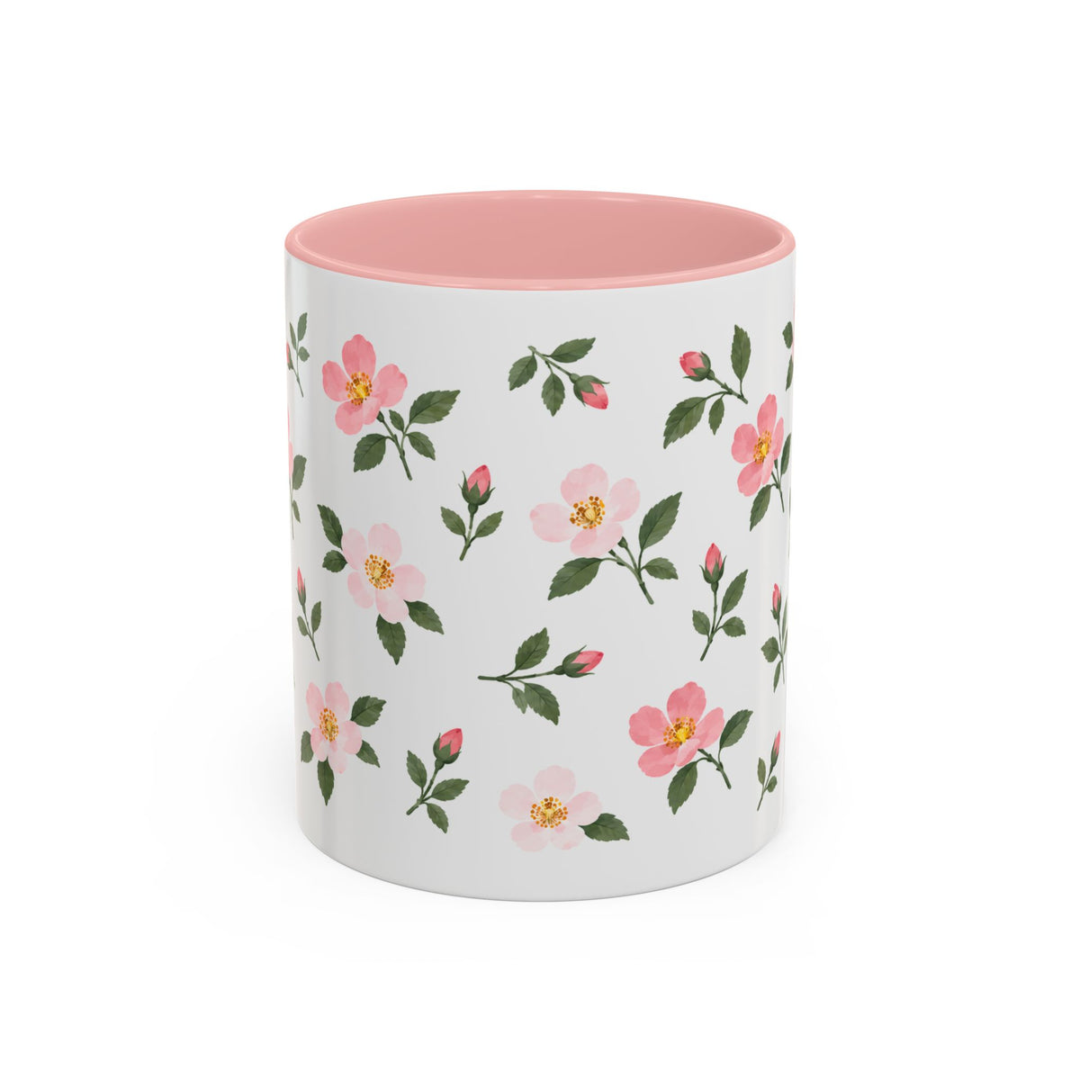 Iowa Wild Rose Mug, State Flower Floral Coffee Cup, 11oz Botanical Gift