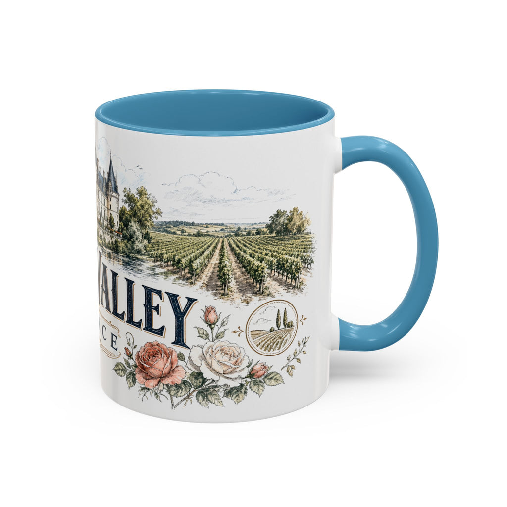 Loire Valley Mug, France Travel Souvenir, Bucket List Gift, Accent Ceramic Coffee Mug 11oz 15oz