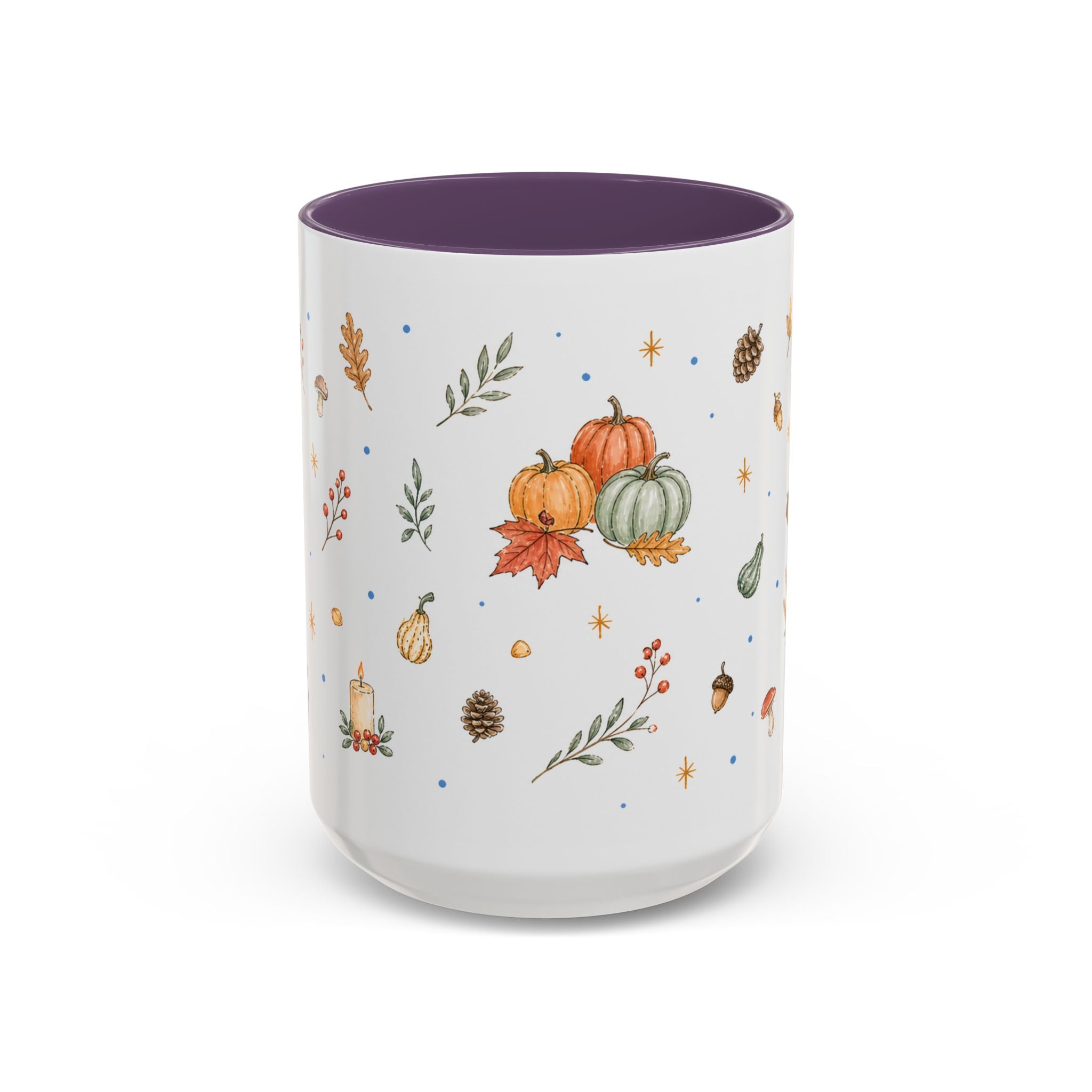 Thanksgiving Turkey Mug | Friendly Woodland Watercolor Gift | Autumn Accent Cup 11oz 15oz