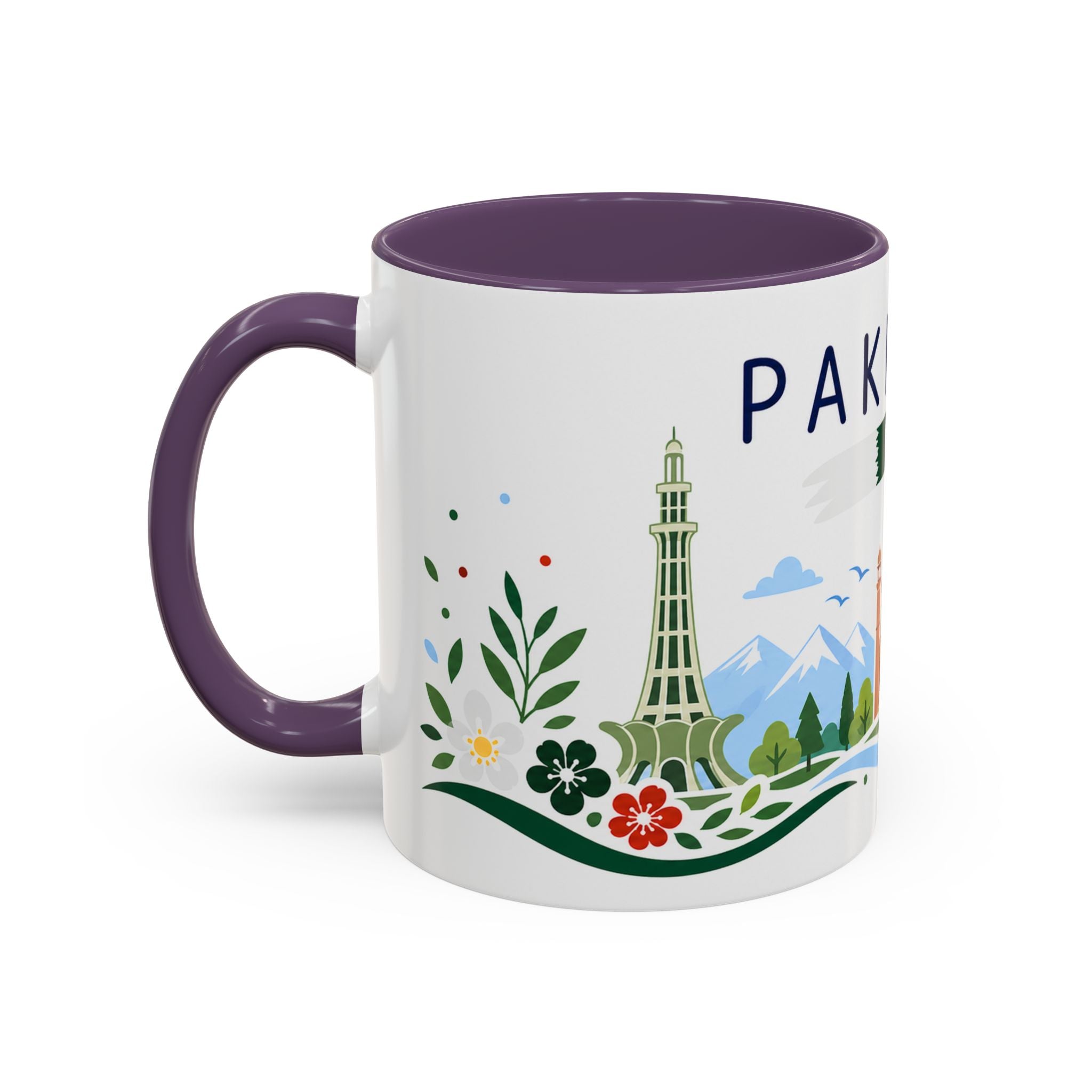 Pakistan Coffee Mug | Travel Souvenir Accent Mug | Country Gift Ceramic Cup 11oz 15oz