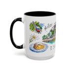 Salzburg Illustrated Travel Mug | City Souvenir Accent Coffee Mug | 11oz 15oz Ceramic Cup