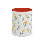 Nebraska Goldenrod Mug, State Flower Floral Coffee Cup, 11oz Botanical Gift