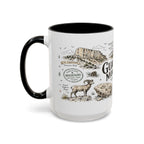 Guadalupe Mountains National Park Coffee Mug | Texas Desert Peaks Hiking Gift | Accent Color Ceramic 11oz 15oz