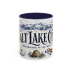 Salt Lake City Coffee Mug | United States Travel Souvenir | Vintage Illustrated City Gift | 11 oz 15 oz Accent Mug