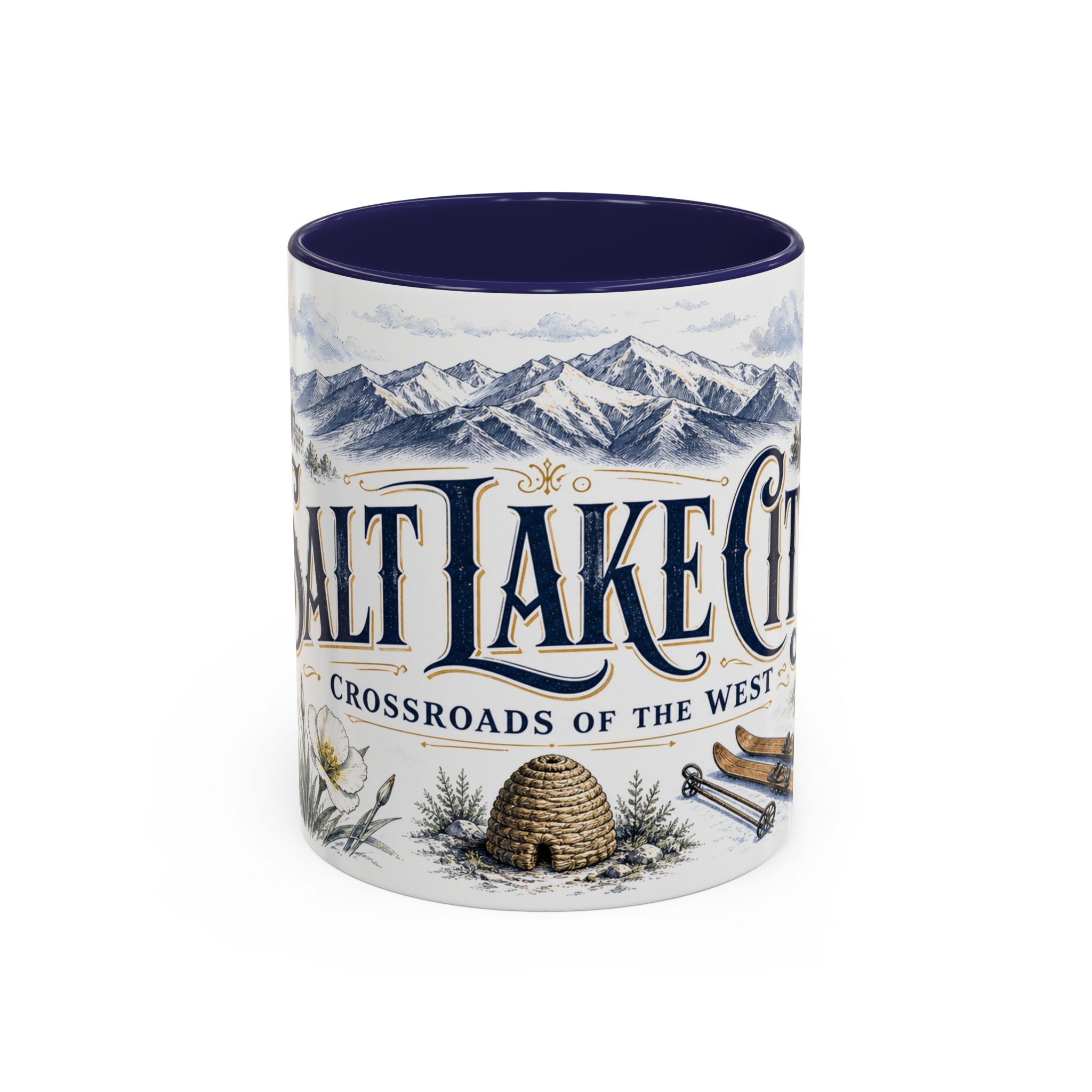 Salt Lake City Coffee Mug | United States Travel Souvenir | Vintage Illustrated City Gift | 11 oz 15 oz Accent Mug
