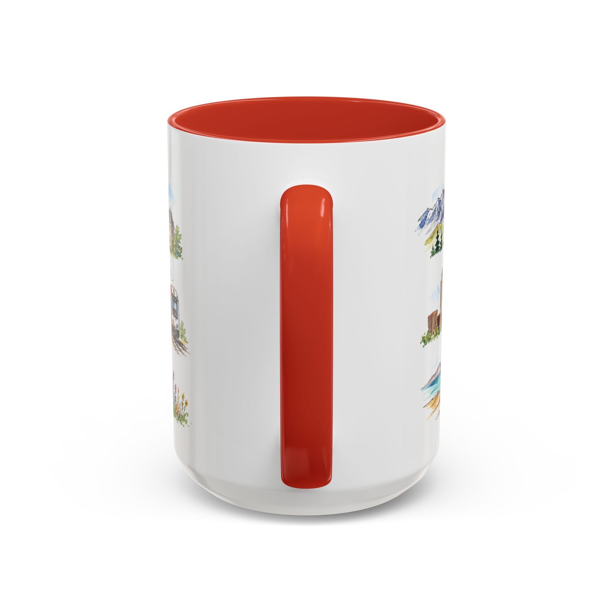 Salt Lake City Illustrated Travel Mug | City Souvenir Accent Coffee Mug | 11oz 15oz Ceramic Cup