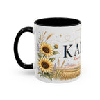 Kansas Home State Mug | Sunflower Prairie Landscape Coffee Cup