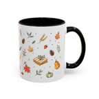 Thanksgiving Baking Mug | Watercolor Autumn Gift | Pumpkin Pie Accent Coffee Cup 11oz 15oz