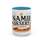 Namib Desert Coffee Mug | Travel Destination Souvenir Gift | Accent Color Ceramic 11oz 15oz