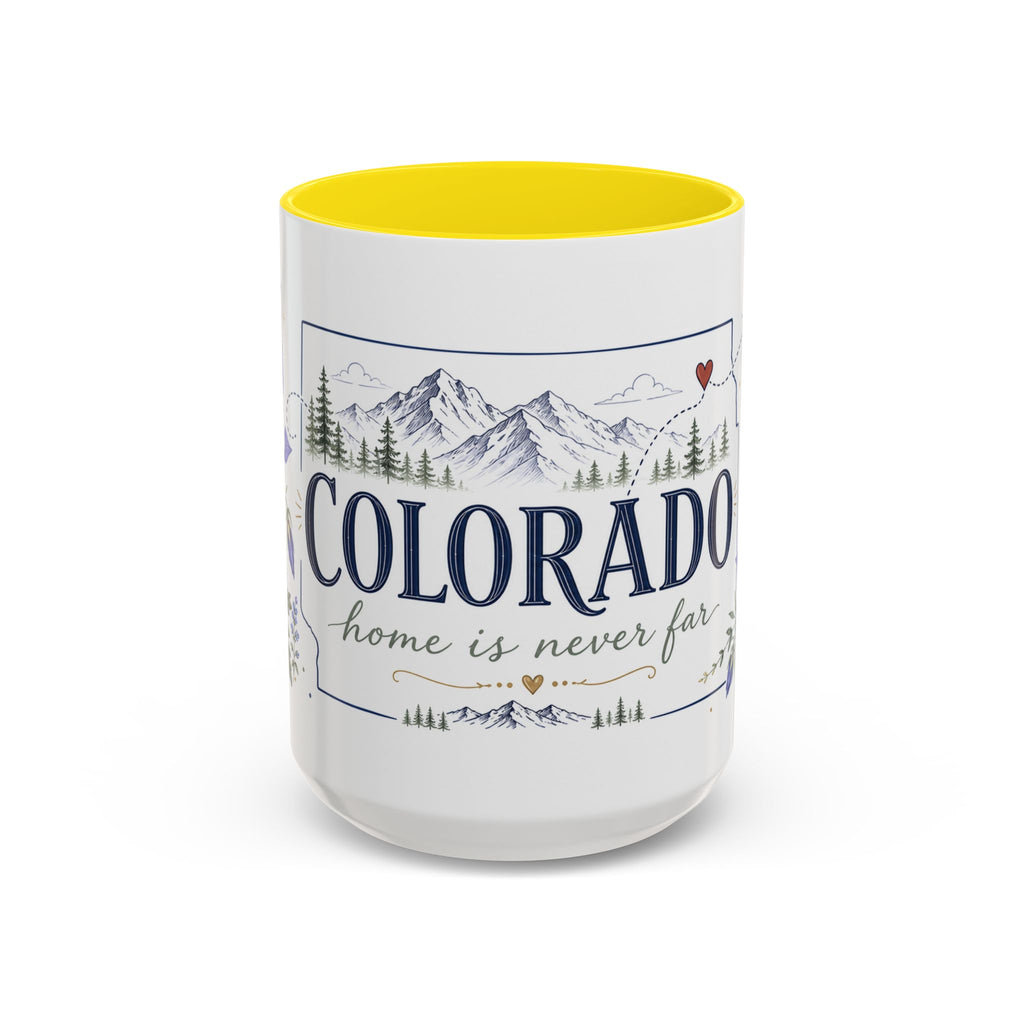 Colorado State Mug | Rocky Mountain Botanical Design | Moving Away Gift