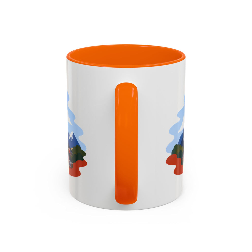 Lofoten Islands Coffee Mug | Travel Destination Souvenir Gift | Accent Color Ceramic 11oz 15oz