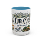 San Luis Obispo Coffee Mug | United States Travel Souvenir | Vintage Illustrated City Gift | 11 oz 15 oz Accent Mug
