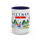 Vietnam Coffee Mug | Travel Souvenir Accent Mug | Country Gift Ceramic Cup 11oz 15oz