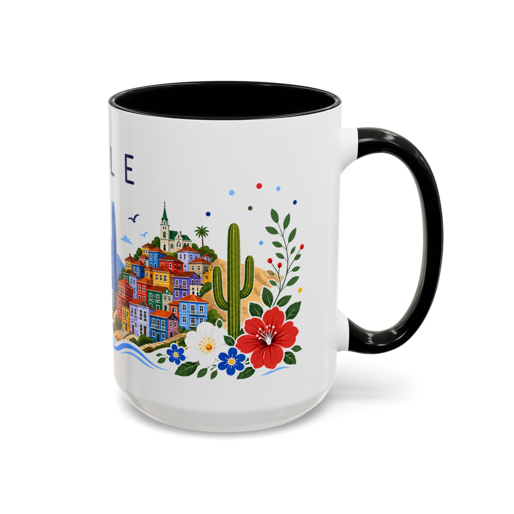 Chile Coffee Mug | Travel Souvenir Accent Mug | Place Gift Ceramic Cup 11oz 15oz