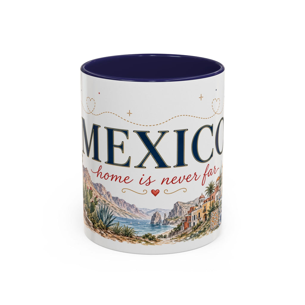 Mexico Home Country Mug | Moving Away Gift | Long Distance Friendship | 11 oz 15 oz Accent Mug