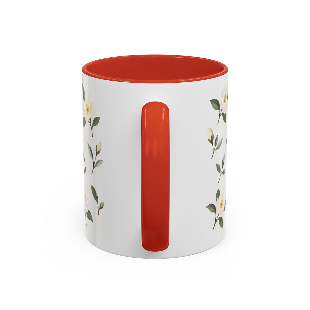 Georgia Sweetbay Magnolia Mug, State Flower Floral Coffee Cup, 11oz Botanical Gift