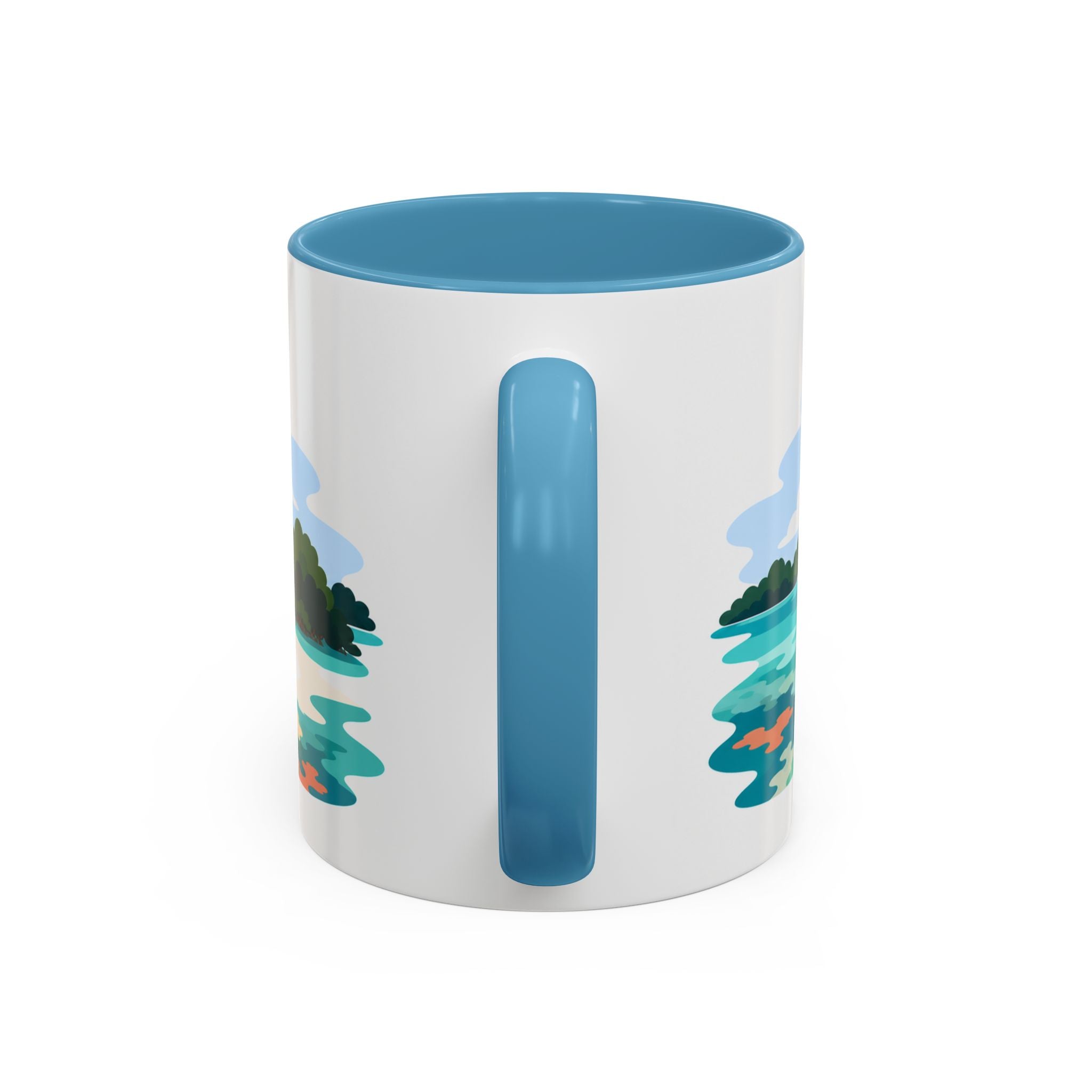 Biscayne National Park Coffee Mug | Solid Color Block Park Souvenir | 11oz 15oz Accent Mug