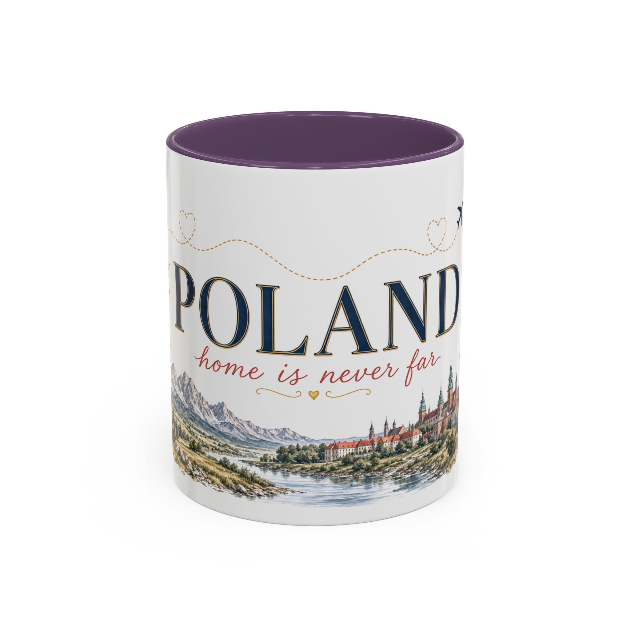 Poland Home Country Mug | Moving Away Gift | Long Distance Friendship | 11 oz 15 oz Accent Mug