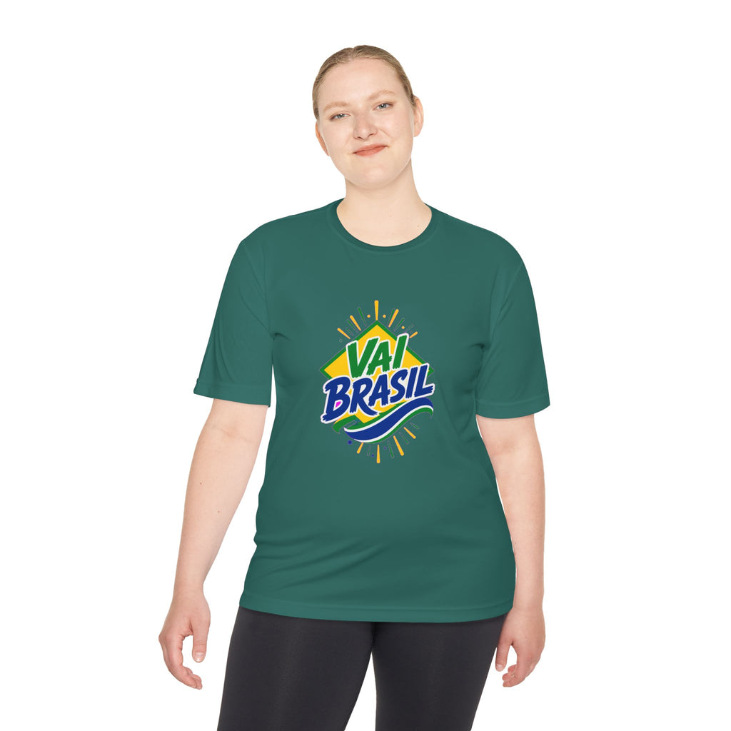 Brazil Soccer T Shirt, Vai Brasil Tee, World Football Fan Shirt, Moisture Wicking Sport Tee