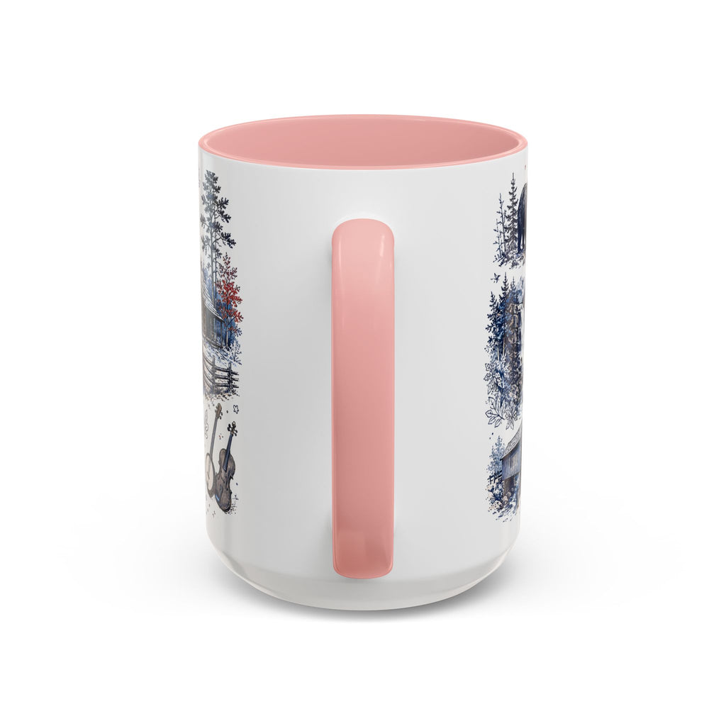 Great Smoky Mountains Coffee Mug | National Park Hiking Gift | Accent Color Ceramic 11oz 15oz