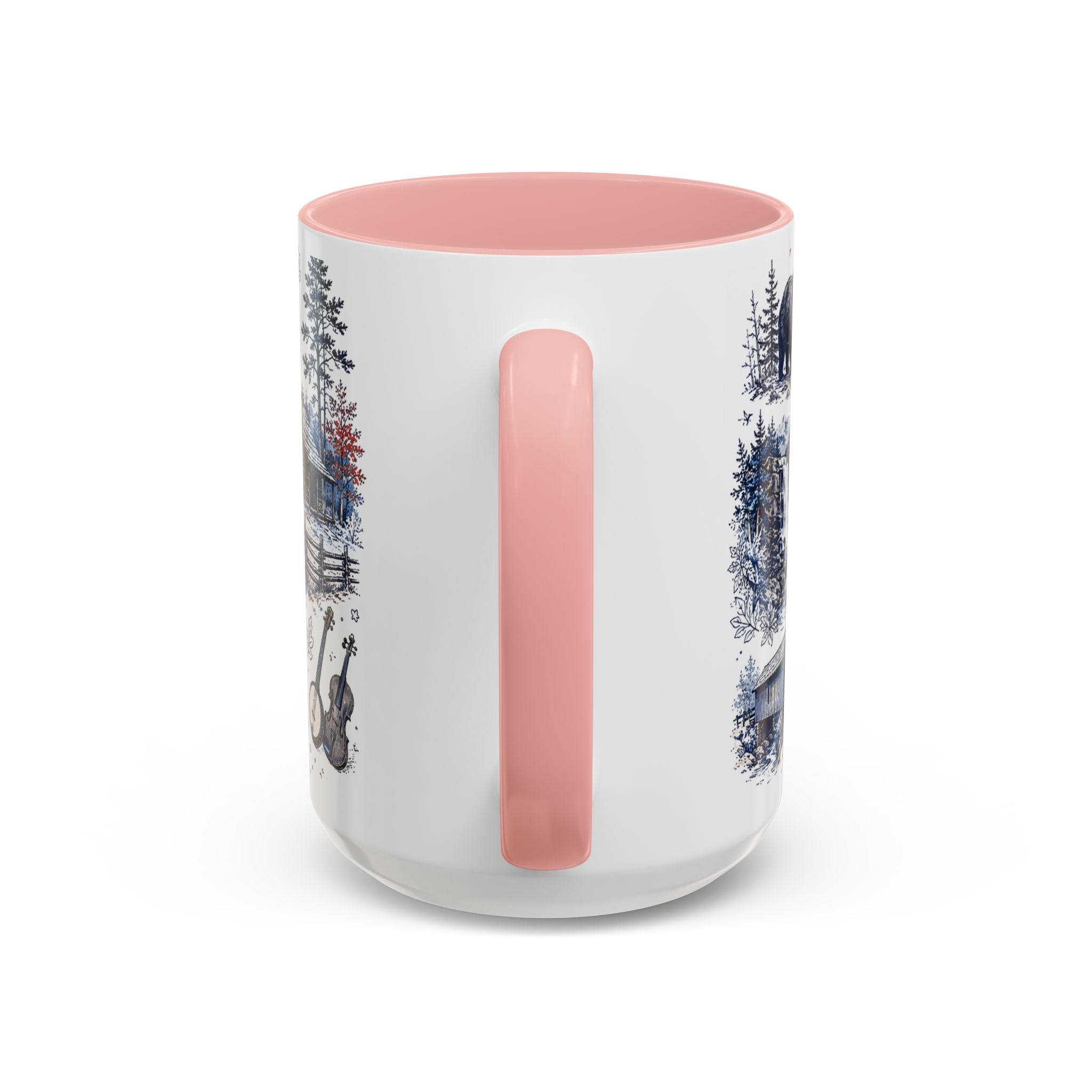 Great Smoky Mountains Coffee Mug | National Park Hiking Gift | Accent Color Ceramic 11oz 15oz