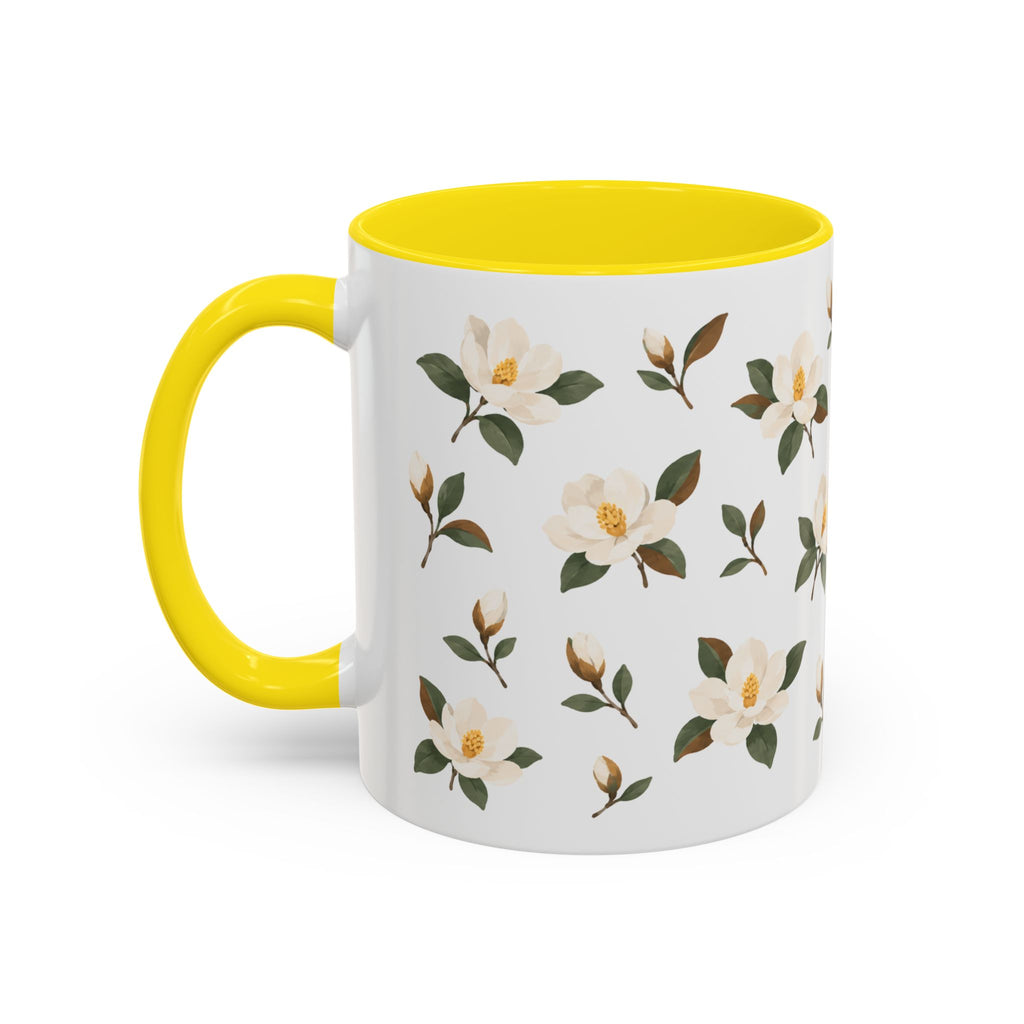 Mississippi Magnolia Mug, State Flower Floral Coffee Cup, 11oz Botanical Gift
