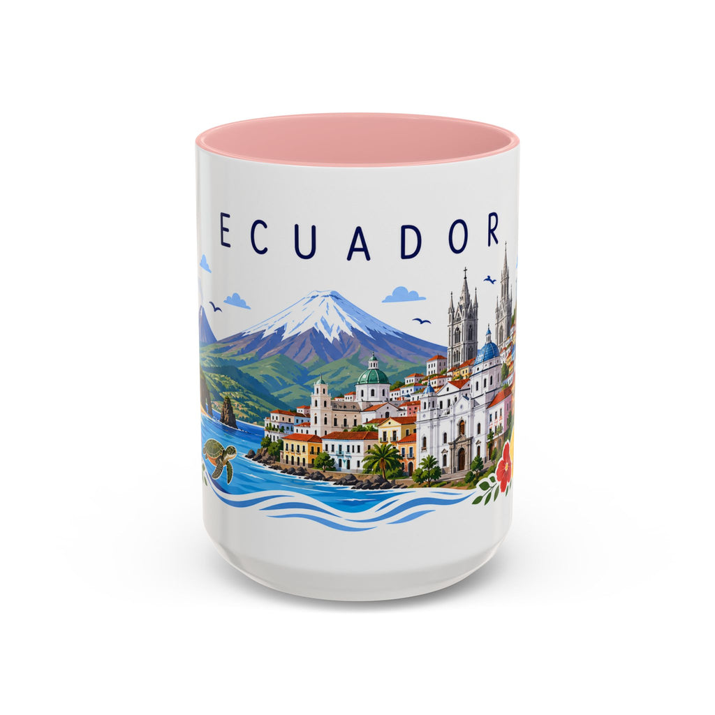 Ecuador Coffee Mug | Travel Souvenir Accent Mug | Place Gift Ceramic Cup 11oz 15oz